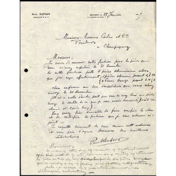 Facture Paul DUFOUR Ingénieur e s e à Belfort 90 4 faubourg de Paris