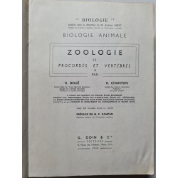 Zoologie II: Procordés et Vertébrés