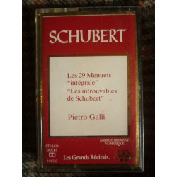 Schubert Les 29 menuets intégrale-Pietro Galli Cassette Audio-K7...
