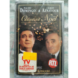Placido Domingo Charles Aznavour Chantent Noël Cassette Audio-K7 NEUVE