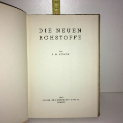 p m Röwde DIE NEUEN ROHSTOFFE Junker und Dünnhaupt verlag