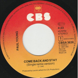 Come Back And Stay (Single Remix Version)