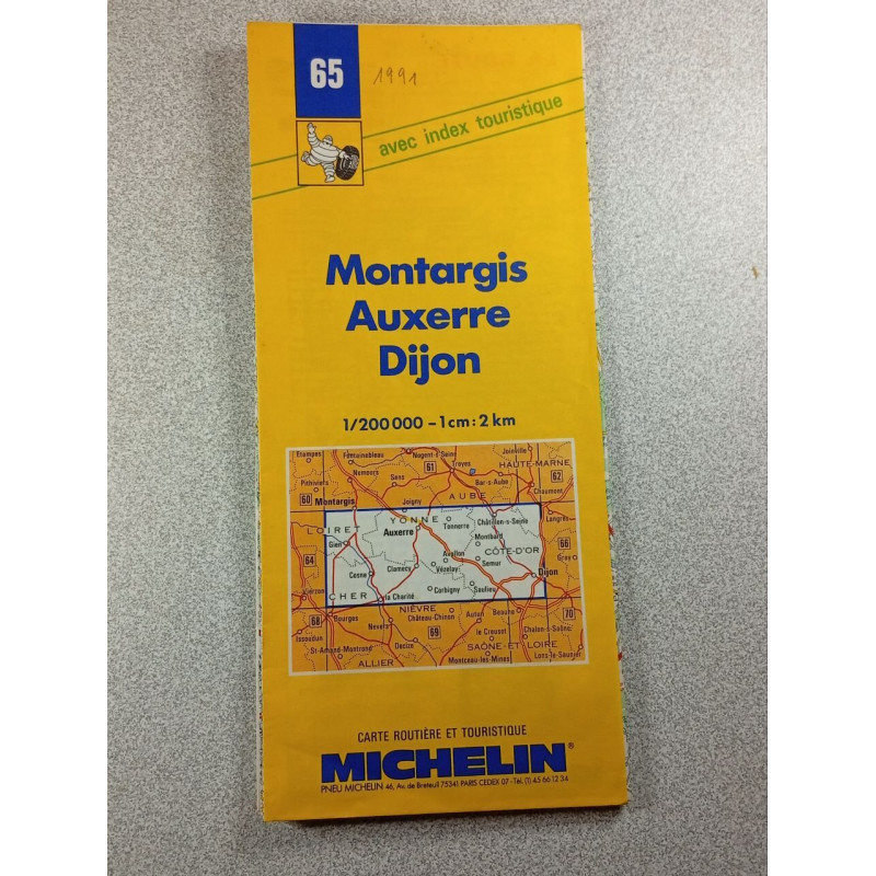 Michelin No.65 Montargis Auxerre Dijon