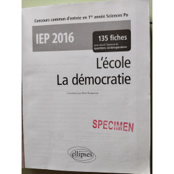 IEP 2016 135 fiches pour réussir l'épreuve de question...