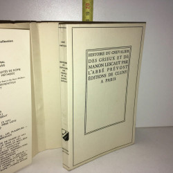 Prévost HISTOIRE DU CHEVALIER DES GRIEUX ET DE MANON LESCAUT Cluny