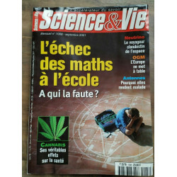 Science Vie Nº 1008 L'éche des maths à I' école Septembre 2001