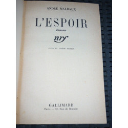 L'ESPOIR GALLIMARD