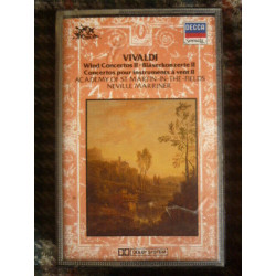 Vivaldi Wind Concertos II-Neville Marriner Cassette Audio-K7 Decca...