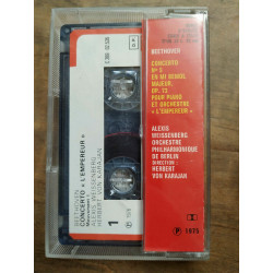 Beethoven Concerto L'Empereur - weissenberg karajan Cassette Audio-K7