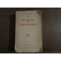 alain ELEMENTS DE PHILOSOPHIE
