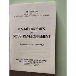 Les mécanismes du sous developpement initiation economique