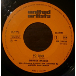 To Give / My Love Has Two Faces (From The Film "Deadfall")