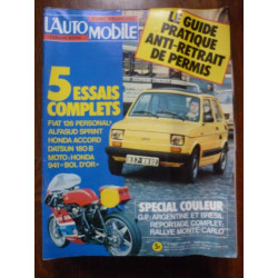 n368 Fiat 126 personal alfasud sprint mensuel Février 1977