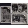 3 CPA Carte Photo SEPPOIS-LE-BAS 68 Monument du Char Haut-Rhin...