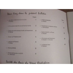 Bulletin Société des Amis du Vieux Riedisheim comité boog Décembre...