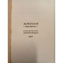 Almanach chacornac - ephémérides astronomiques 1977