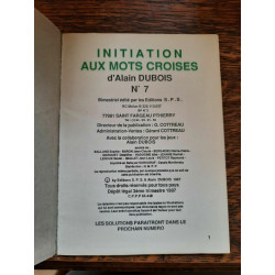 Initiation aux Mots Croises n 7 Pour les jeunes de 7 a 12 ans 1987