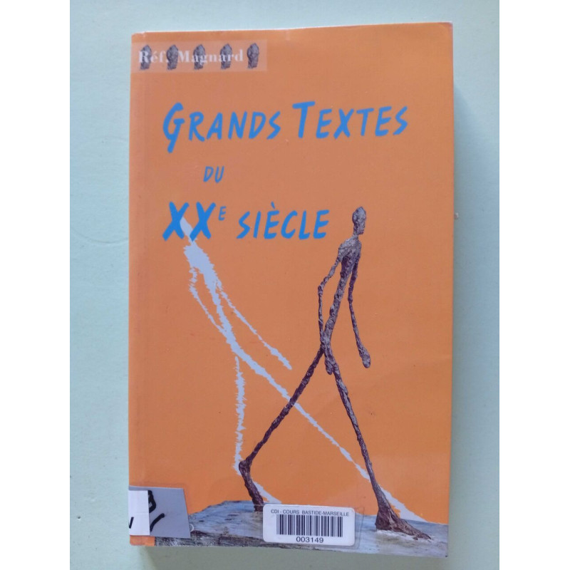 Grands textes du XXe siècle