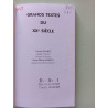 Grands textes du XXe siècle