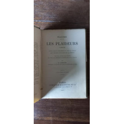g Lanson racine Les Plaideurs hachette