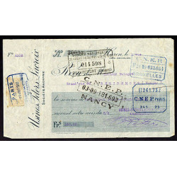 USINES Papiers Peints PETERS-LACROIX à Haren Belgique Reçu Lettre...