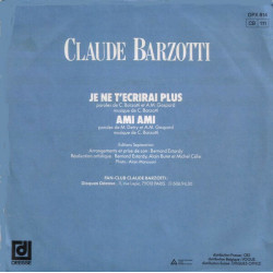 Je Ne T'ecrirai Plus