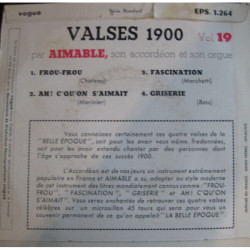 Joue Les Valses 1900 Vol. 19