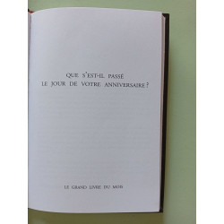 Que s'est-il passe le jour de votre anniversaire