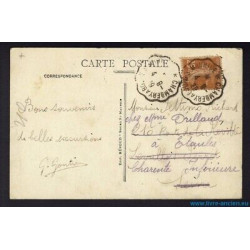 CPA Suisse vers France avec CàD ambulant CHAMBERY A BOURG ST...