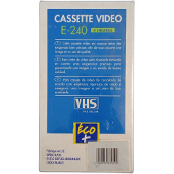 Cassete video e-240