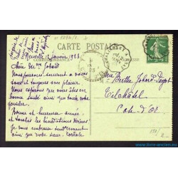 CPA 54 SION avec cachet ambullant CHALINDREY A GRAY Janvier 1923...