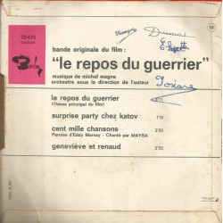 Le Repos Du Guerrier (Bande Originale Du Film De Vadim) Et Version...