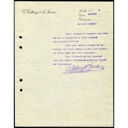 Facture g getting et a jonas à St Denis Tannerie Courroies...