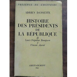 Histoire des Présidents de la République Amiot dumont