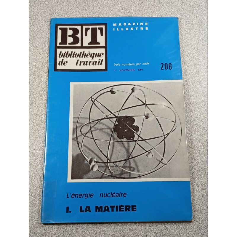 BT bibliothèque de travail n°208