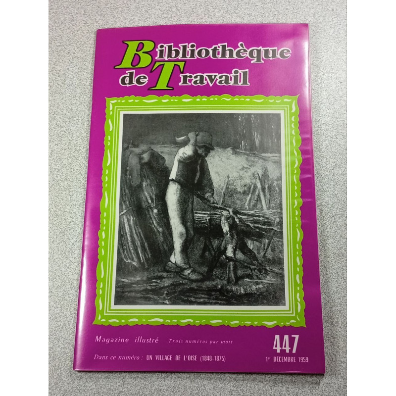 BT bibliothèque de travail n°447