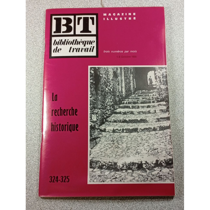 BT bibliothèque de travail n°324-325