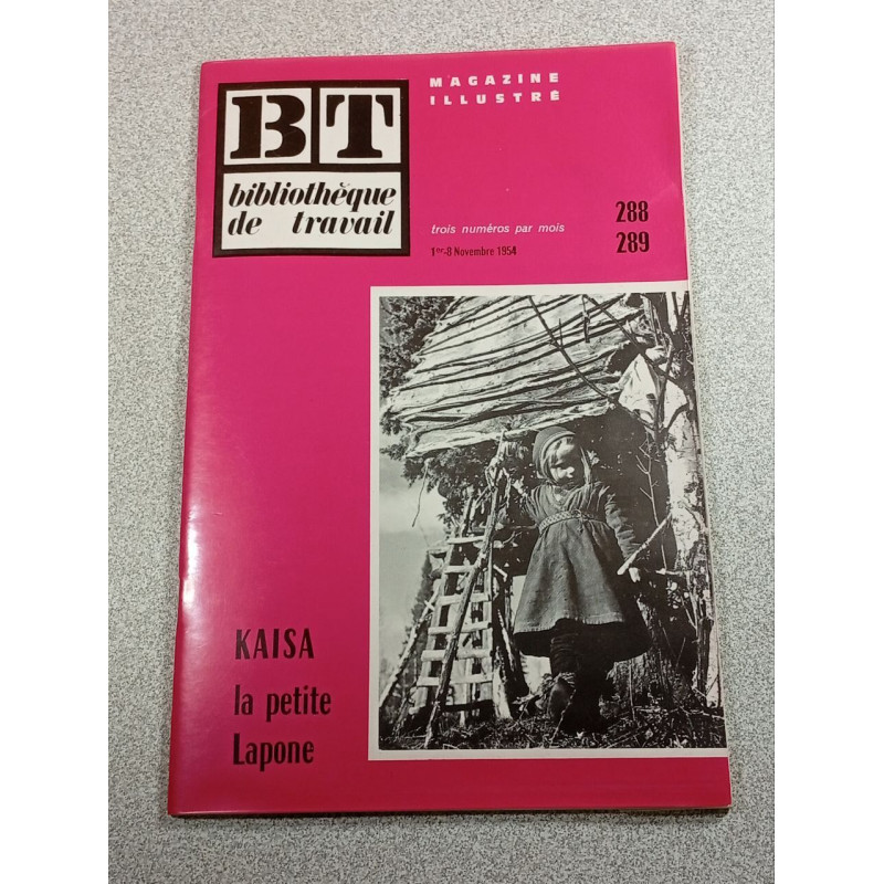 BT bibliothèque de travail n°288-289