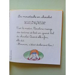 La moustache en chocolat. [Les lapins de Caroline