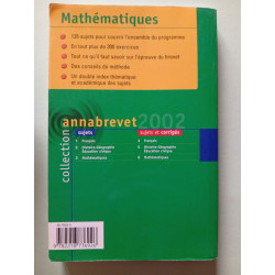 Annabrevet 2002 mathematiques s