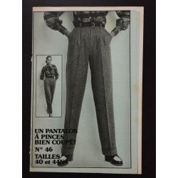UN PANTALON À PINCES BIEN COUPÉ! nº 46