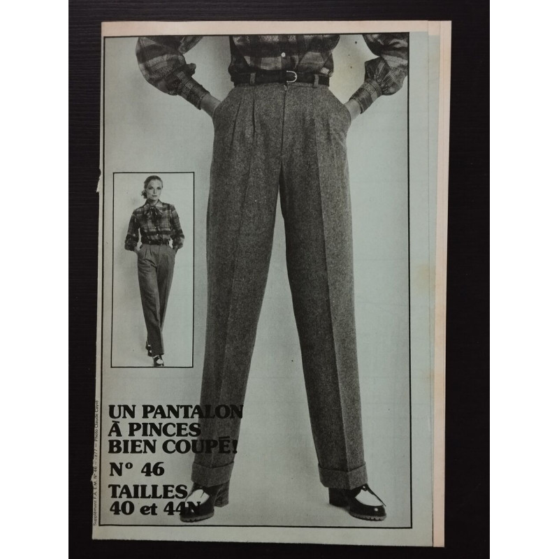 UN PANTALON À PINCES BIEN COUPÉ! nº 46