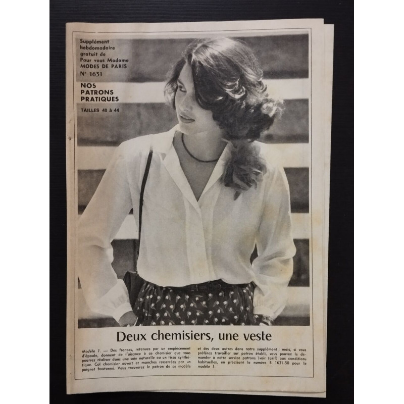 Deux chemisiers une veste nº 1631