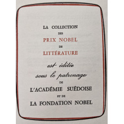 La collection des prix nobel de literature