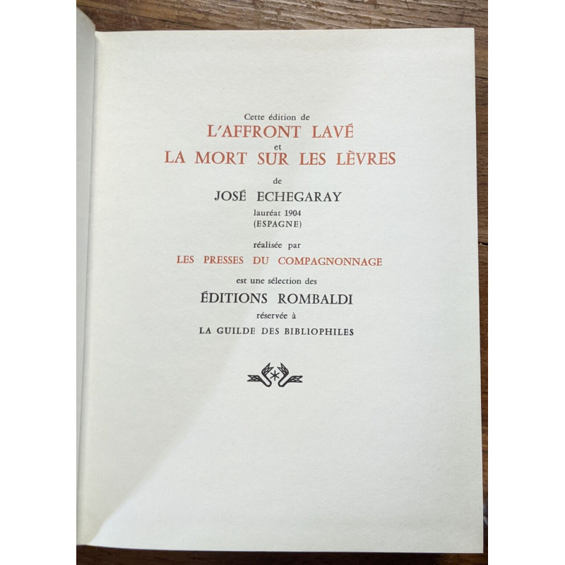 La collection des prix nobel de literature l'affront laver