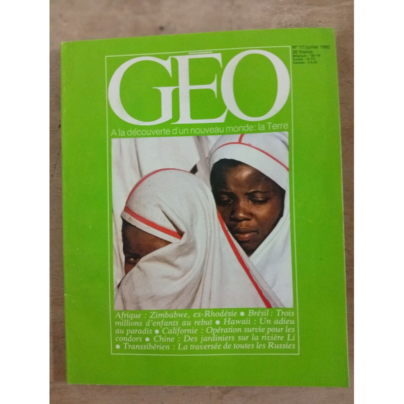 GEO nº 17 / juillet 1980