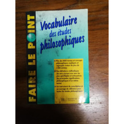 Vocabulaire des études philosophiques