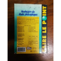 Vocabulaire des études philosophiques