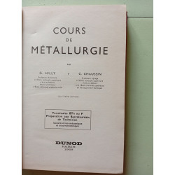 Cours de métallurgie