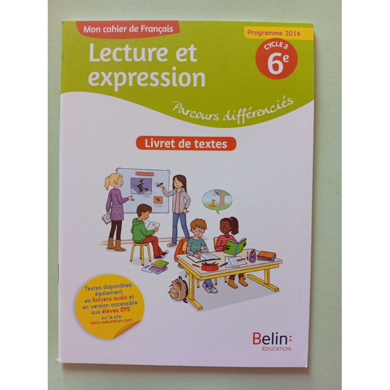 Lecture et expression - cycle 6e
